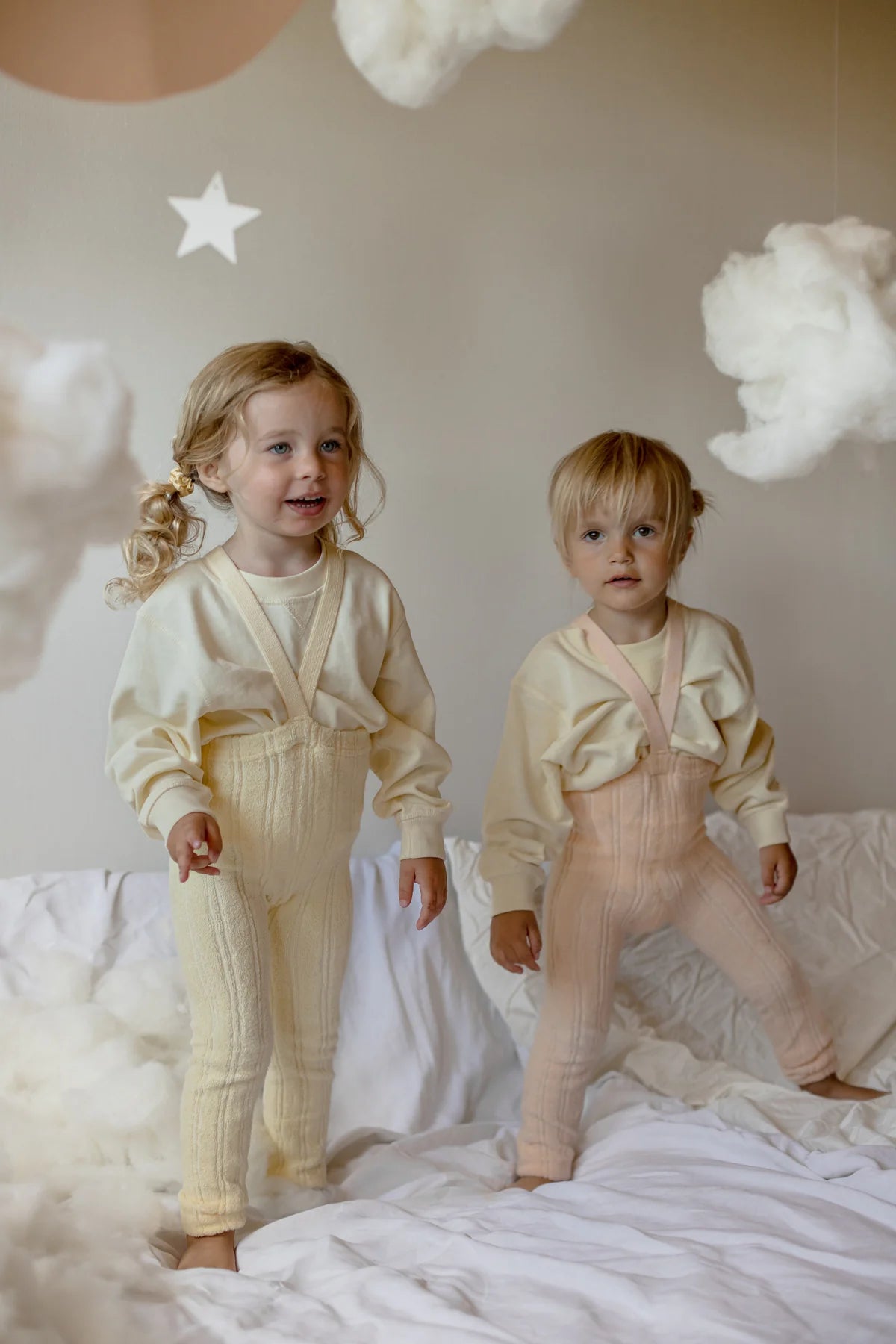 Silly Silas Grany Teddy footless tights (GOTS) lemon icing