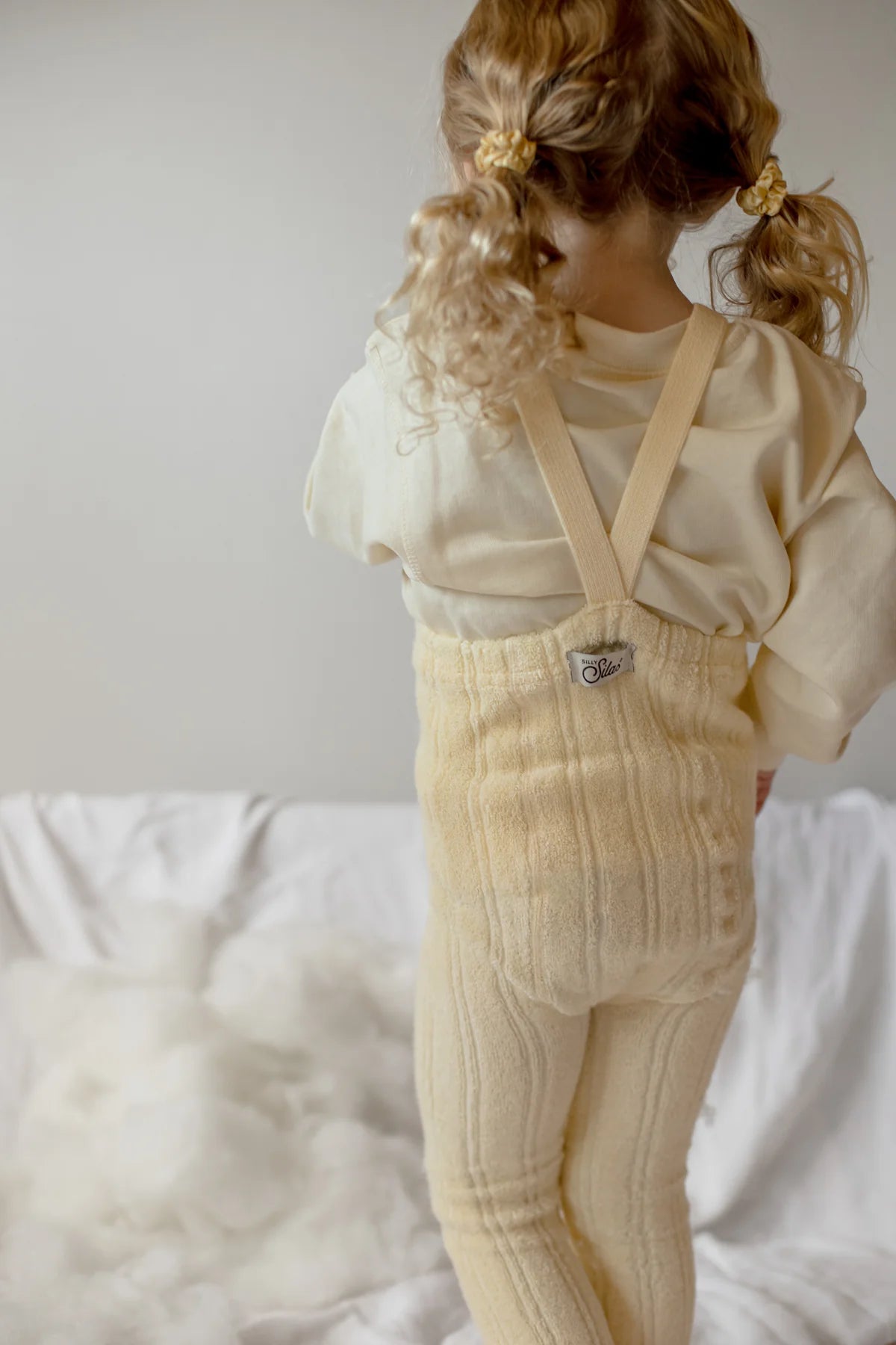 Silly Silas Grany Teddy footless tights (GOTS) lemon icing