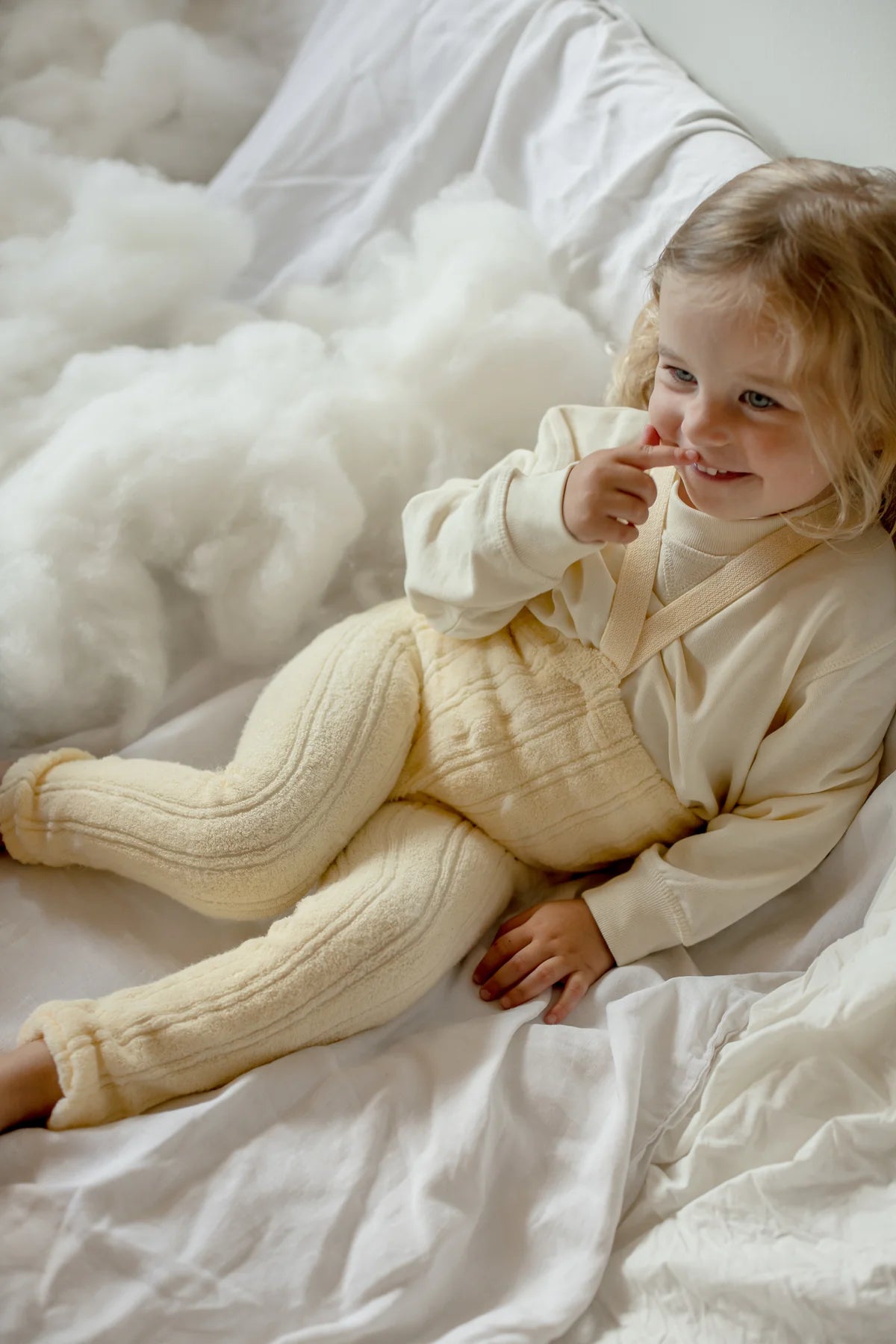 Silly Silas Grany Teddy footless tights (GOTS) lemon icing