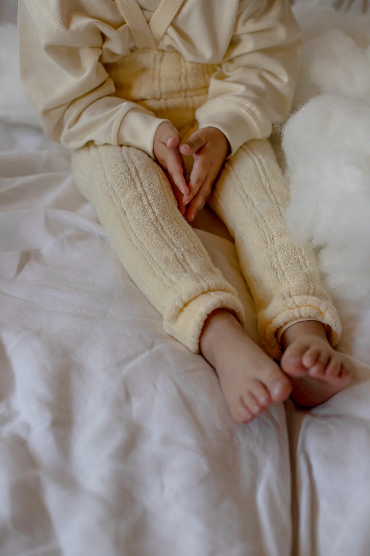 Silly Silas Grany Teddy footless tights (GOTS) lemon icing