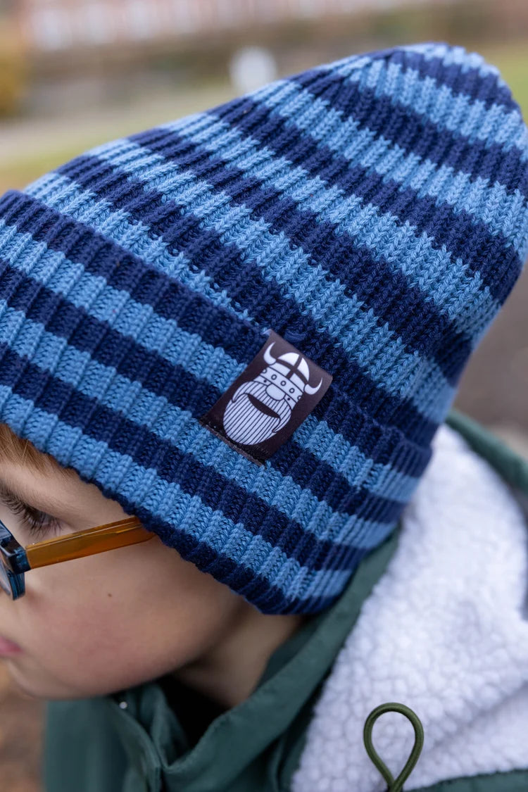 Danafae Daneby Cotton Beanie Dark Navy/Porcelaine ERIK