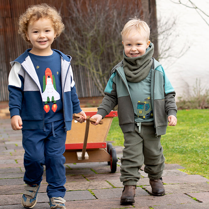 Enfant Terrible Shirt mit Bouclé Raketenstickerei