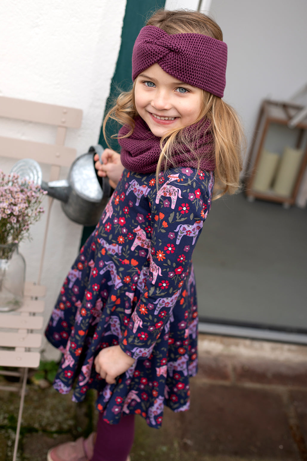 Enfant Terrible Drehkleid mit Pferdedruck