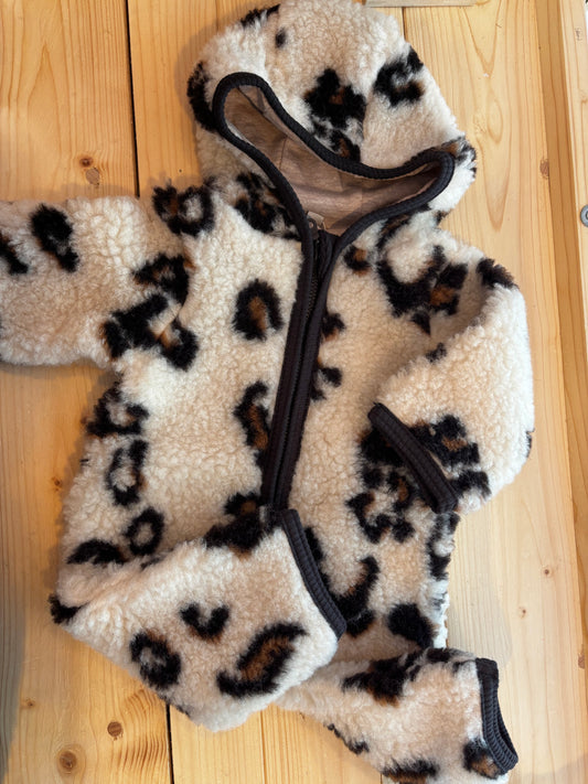 Huttelihut Wollfleeceoverall Teddy Leopard