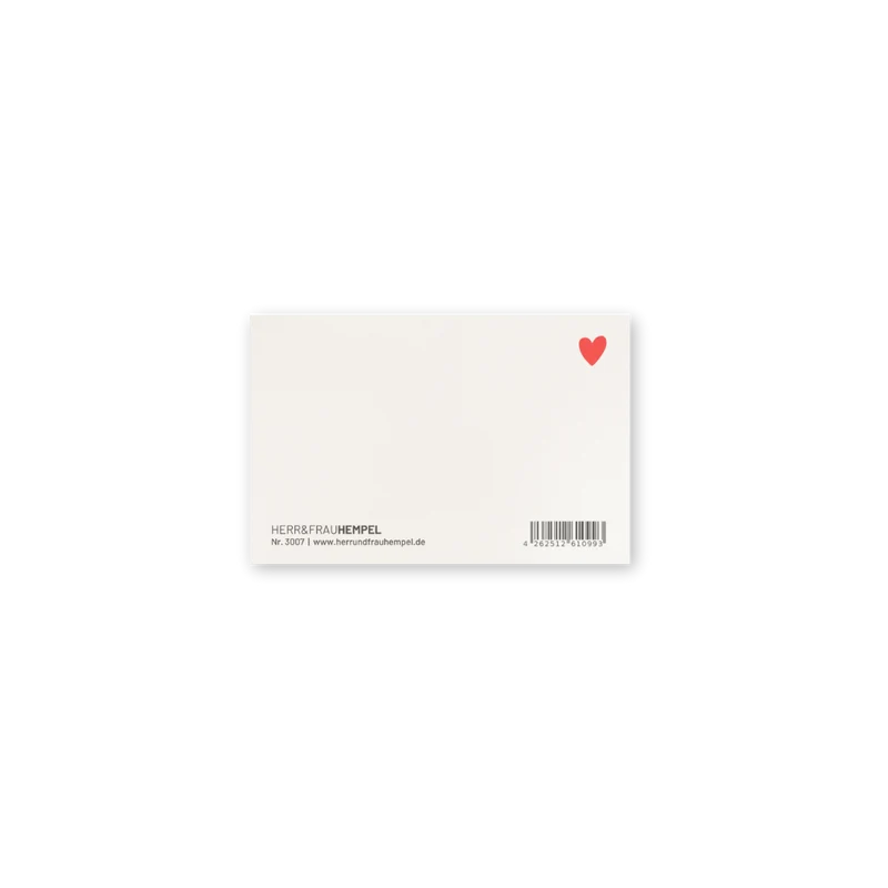 Herr & Frau Hempel Postkarte - LIEBE