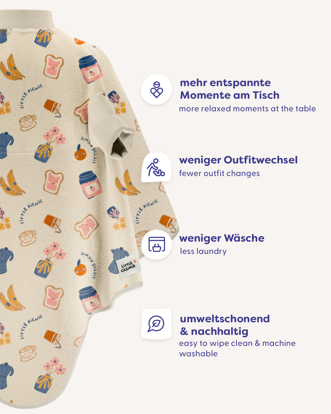 Little Casimir Lätzchen “Boo“ Lätzchen – Picnic Club