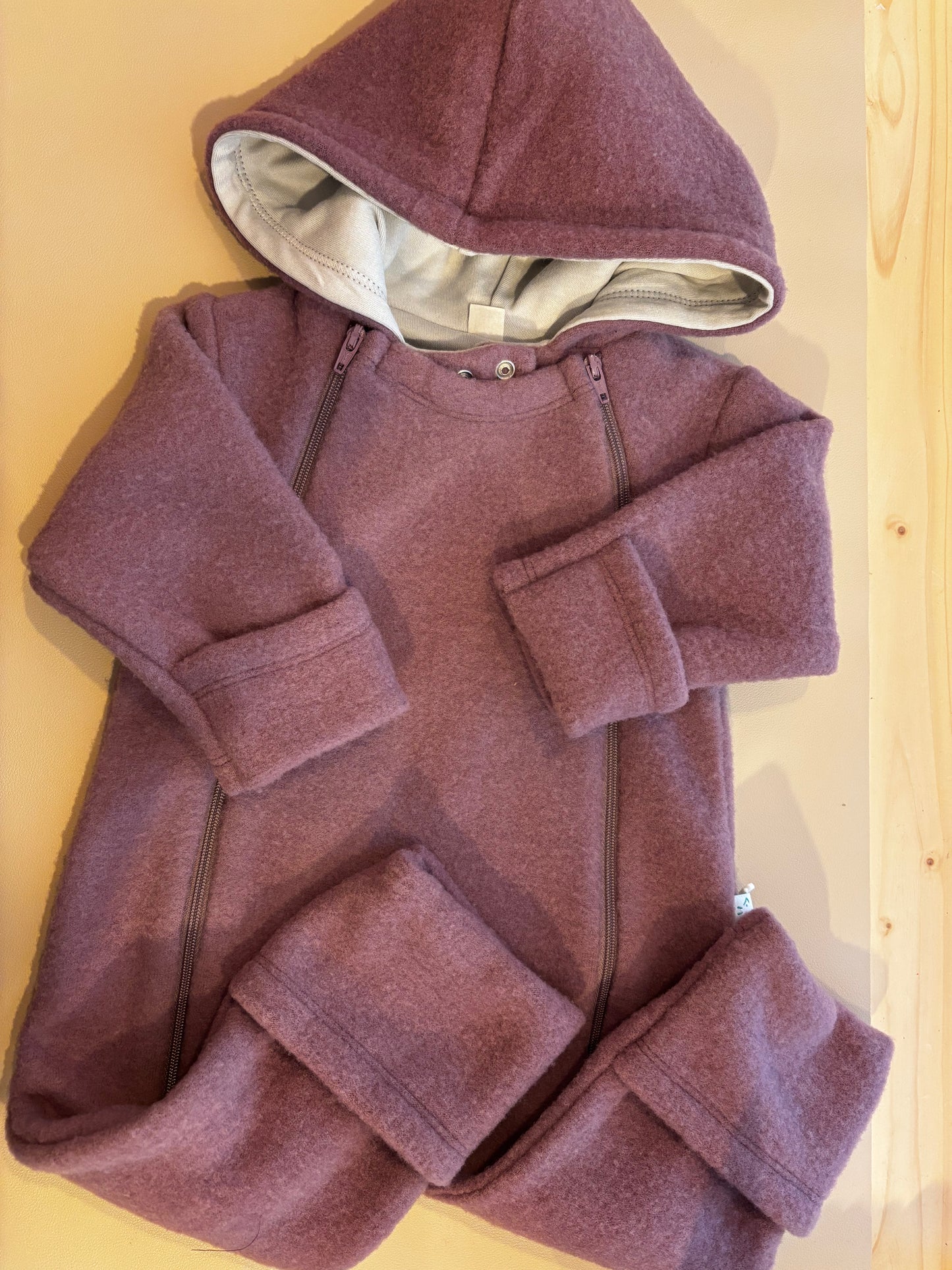 Popolini Wollfleece Overall Baby dusty plum