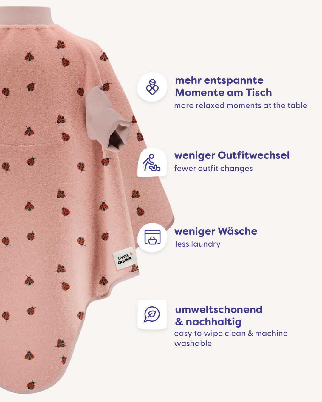 Little Casimir Lätzchen “Boo“ Lätzchen – Love Bugs