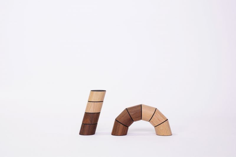 Loggos Stapelspiel Buche Nuss S-Set