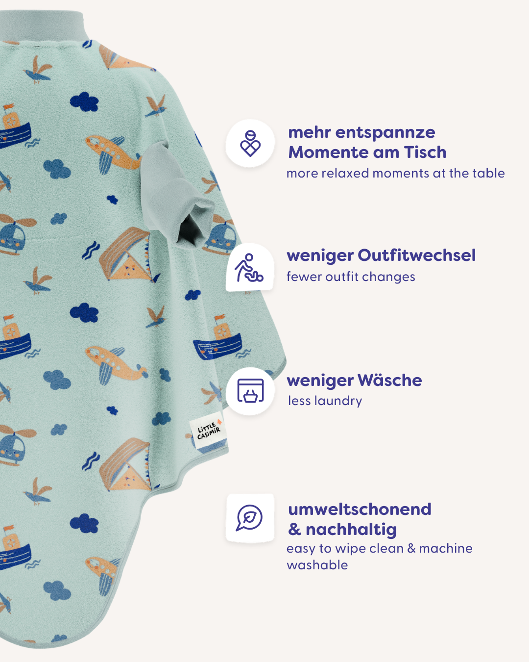 Little Casimir Lätzchen “Boo“ Lätzchen – Little Voyagers
