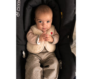 Alwero - Bodywarmer LULU, ultra light, Biowolle, SANDY BROWN mit HERZ, Special Edition