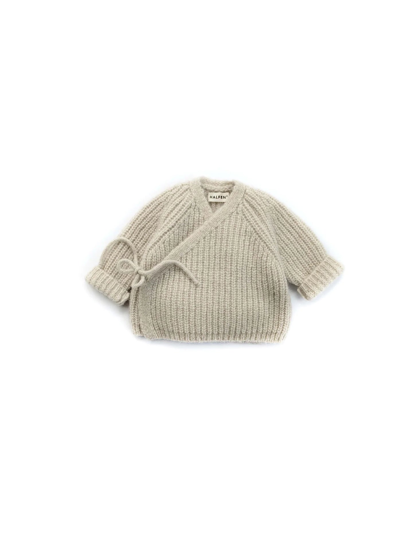 Halfen Schlüttli   –   Wickeljacke   aus   Alpaka