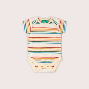 Little Green Radicals - Vintage Rainbow Organic Baby-Body 2-Pack