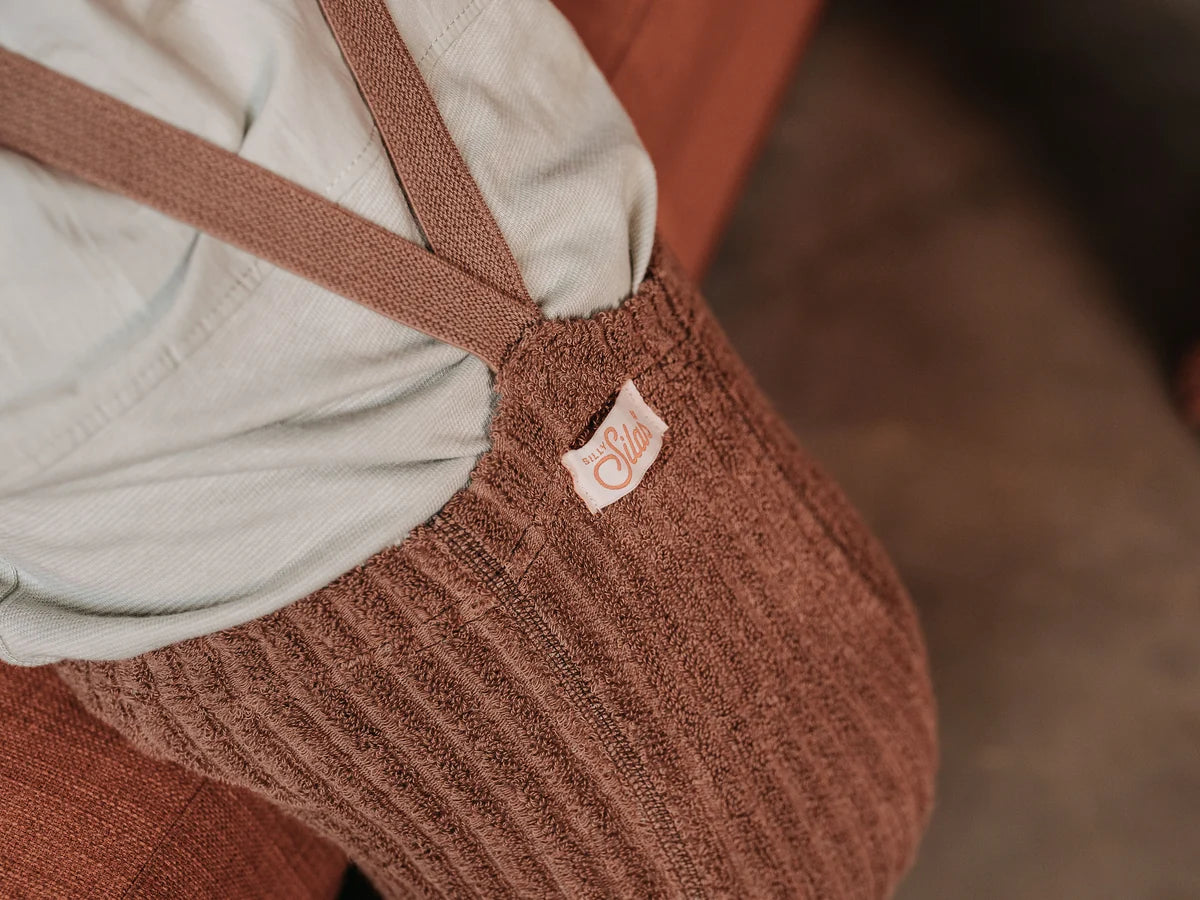 Silly Silas Granny Teddy footed tights (GOTS) granola