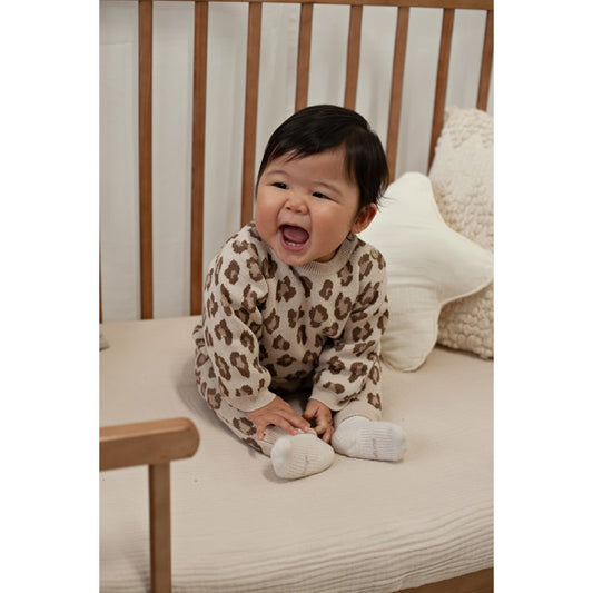 Feetje Baby Strickpullover Leopard