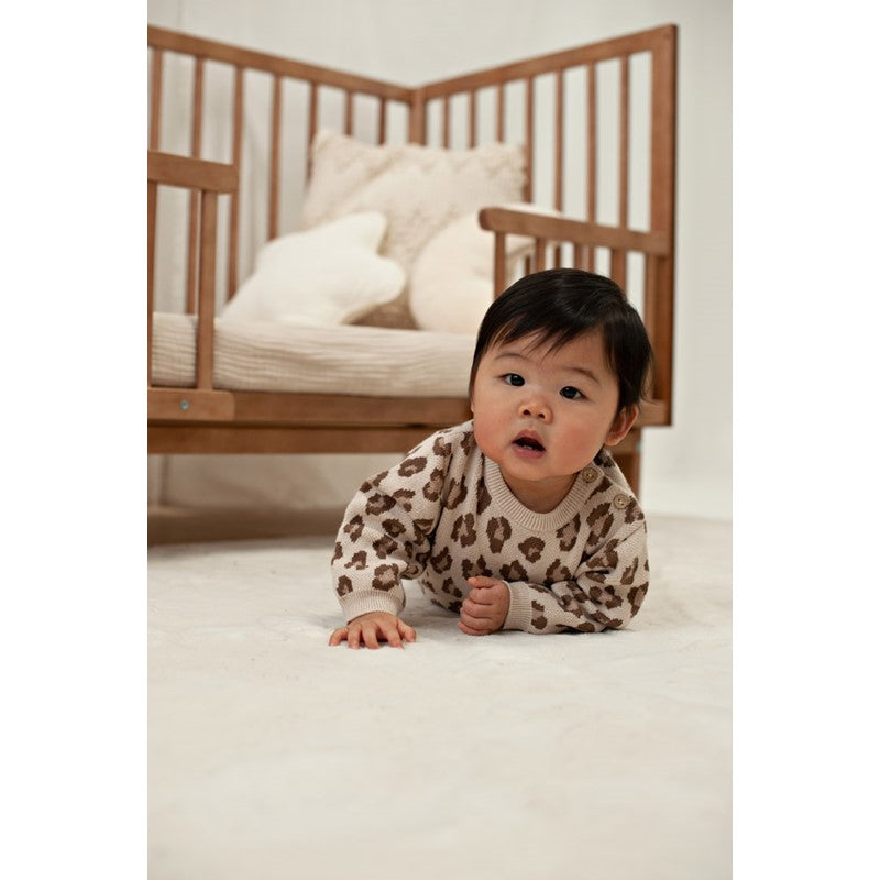 Feetje Baby Strickpullover Leopard
