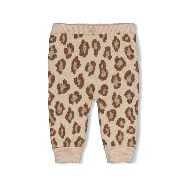 Feetje Baby Strickhose Leopard