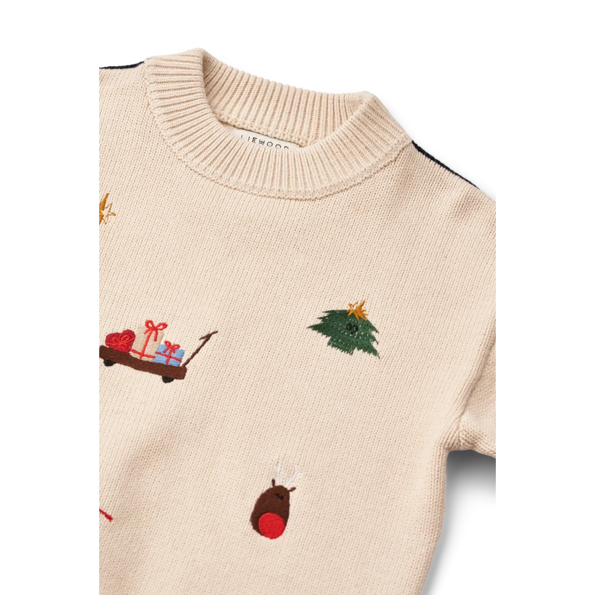 LIEWOOD Orlane Weihnachts-Strickpullover – Sandy mit Stickerei