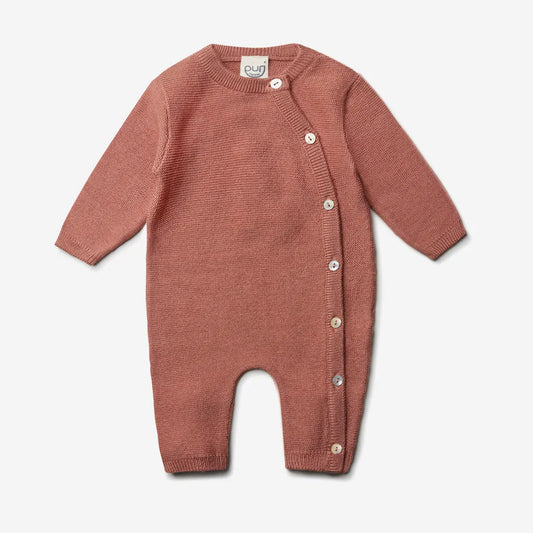 Puri organic Baby Overall Krausstrick Merinowolle/Seide
