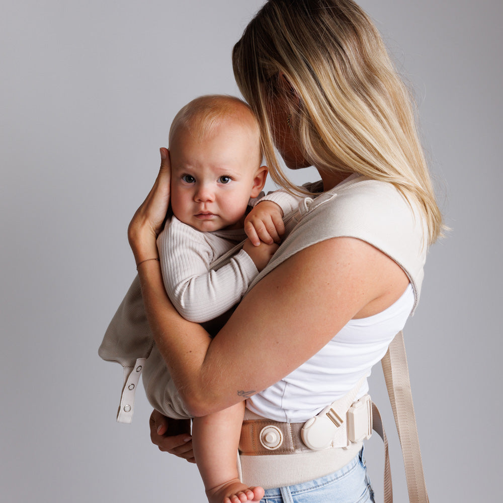 COCOO ME NOVA – Die ELASTISCHE Babytrage ab Geburt (beige)