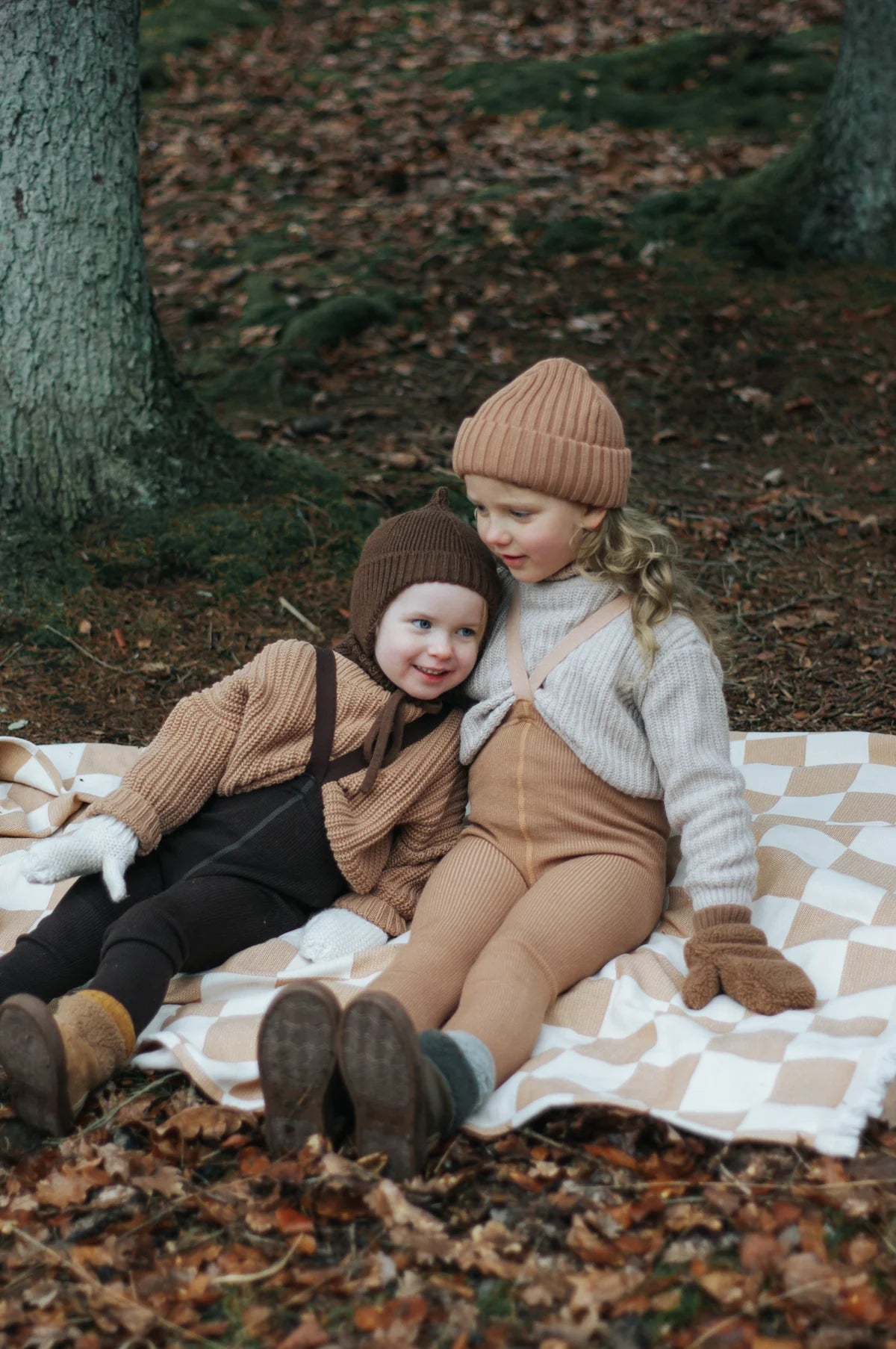 Silly Silas Wooly footless tights (GOTS) cappucino