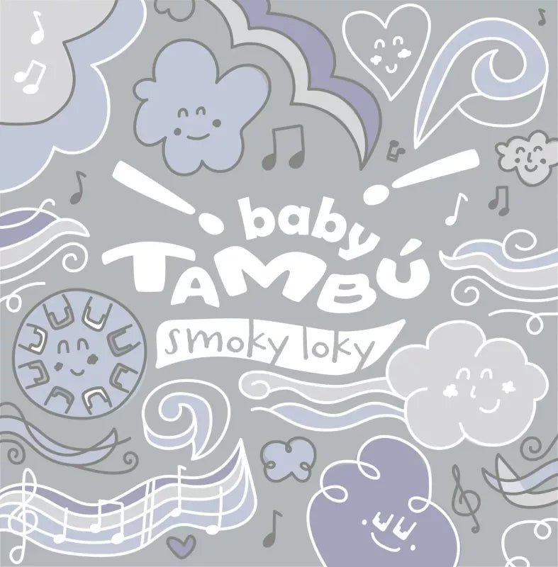 JuegaConmigo Baby Tambú 6"/15 cm -light grey (Smoky Loky)