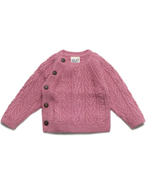 Puri organic Kimono Aranstrick granatapfel
