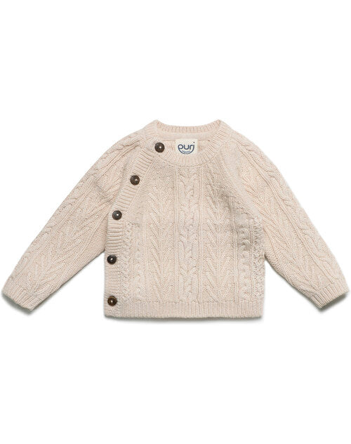 Puri organic Kimono Aranstrick natur