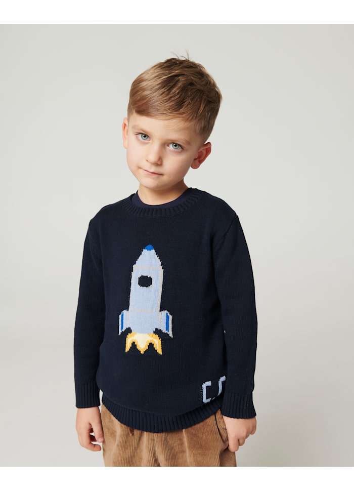 Copenhagen Colors Strickpullover mit Rakete